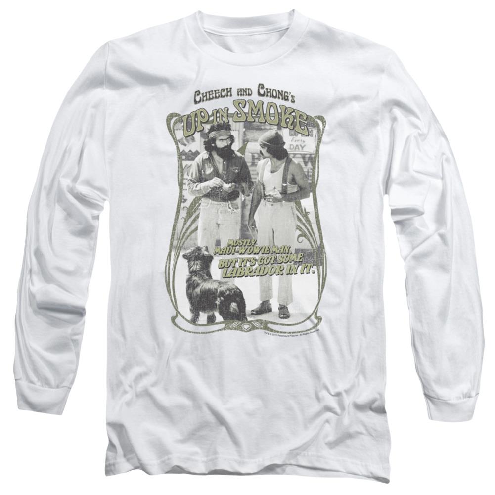 Up In Smoke Labrador Men's 18/1 Cotton Long-Sleeve T-Shirt