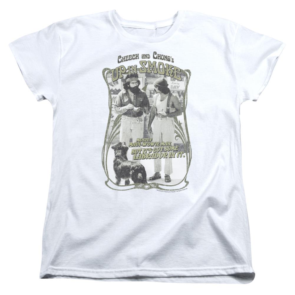 Up In Smoke Labrador Women's 18/1 Cotton Short-Sleeve T-Shirt
