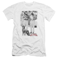 Up In Smoke Square Men's Ultra-Soft 30/1 Cotton Slim Short-Sleeve T-Shirt
