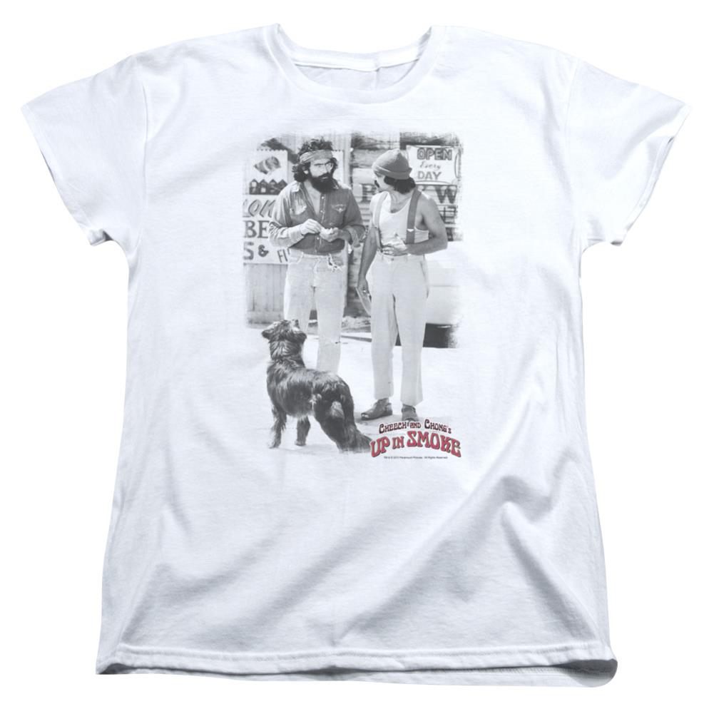 Up In Smoke Square Women's 18/1 Cotton Short-Sleeve T-Shirt