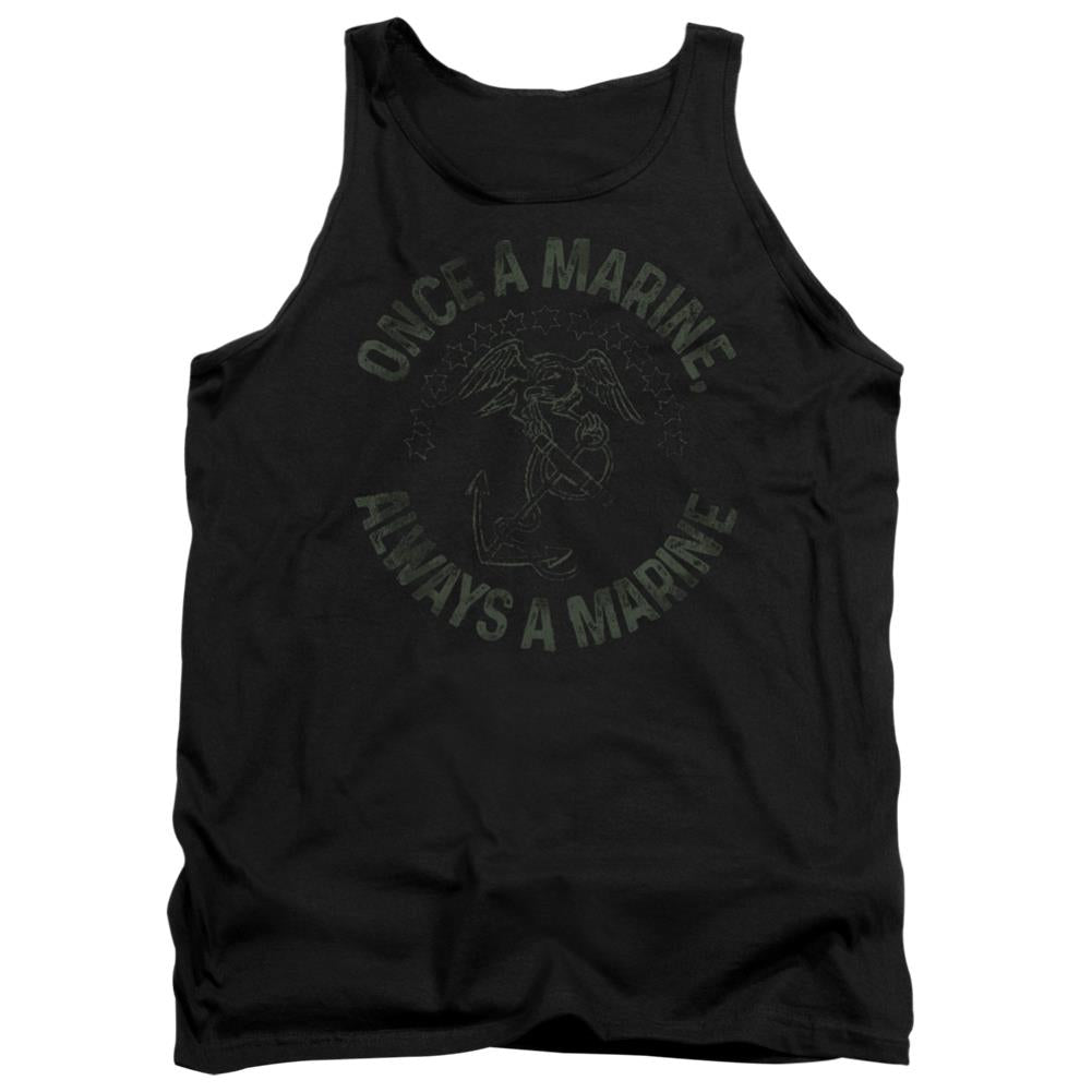 US Marine Corps Always A Marine Men's 18/1 Cotton Tank Top