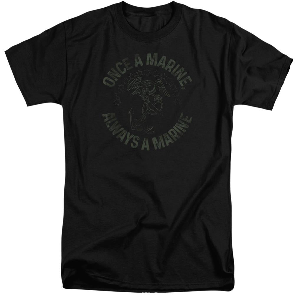 US Marine Corps Always A Marine Men's 18/1 Tall Cotton Short-Sleeve T-Shirt
