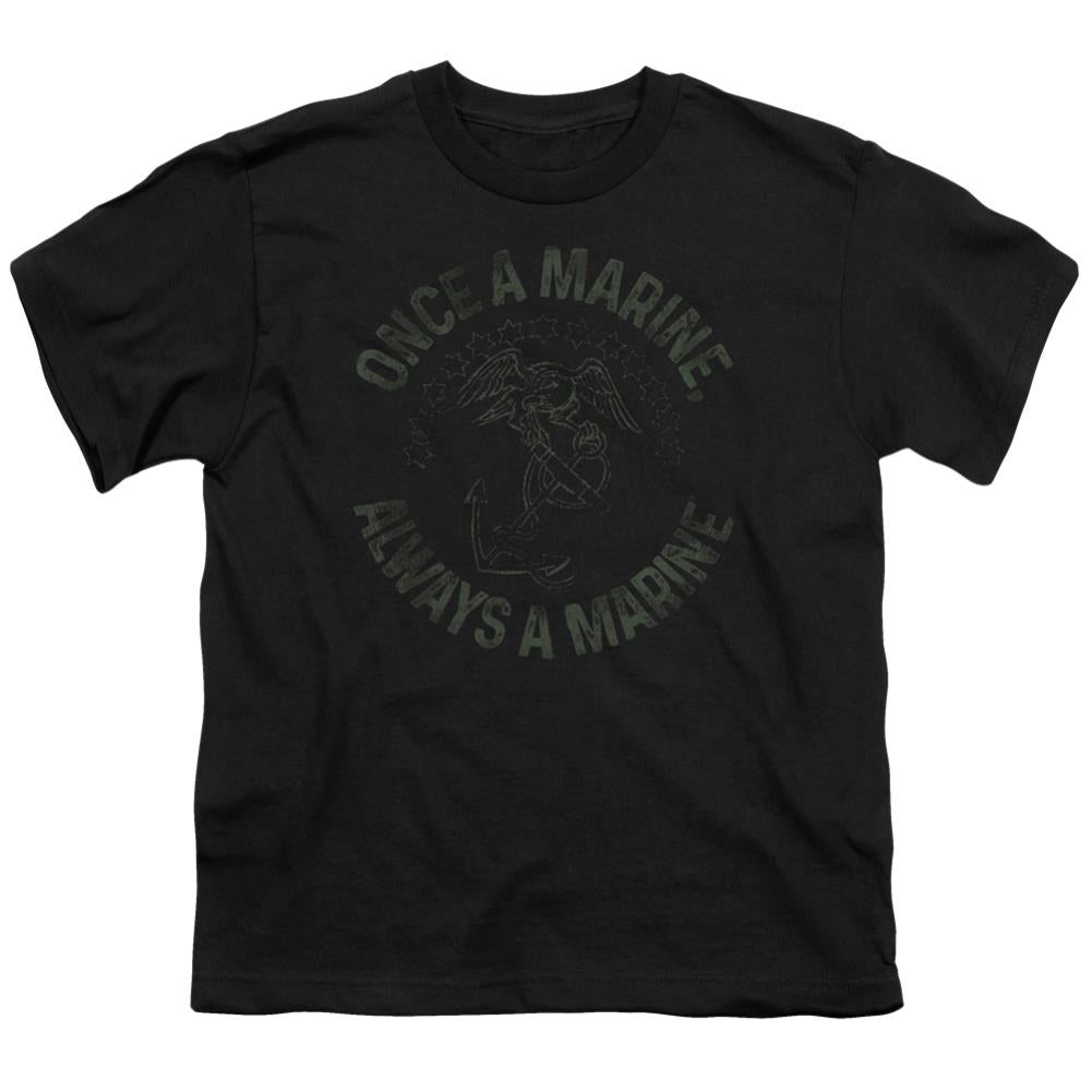 US Marine Corps Always A Marine Youth 18/1 100% Cotton Short-Sleeve T-Shirt