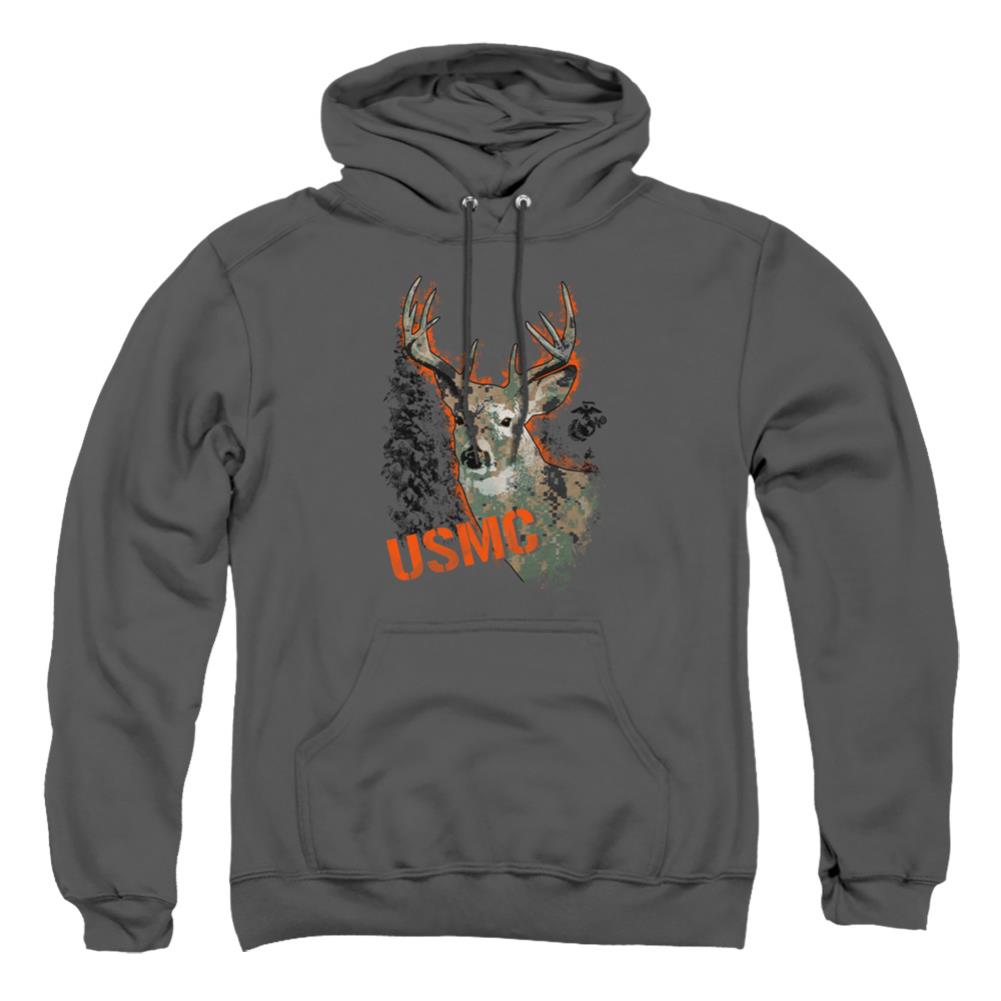 US Marine Corps Marine Deer Men's Pull-Over 75 25 Poly Hoodie