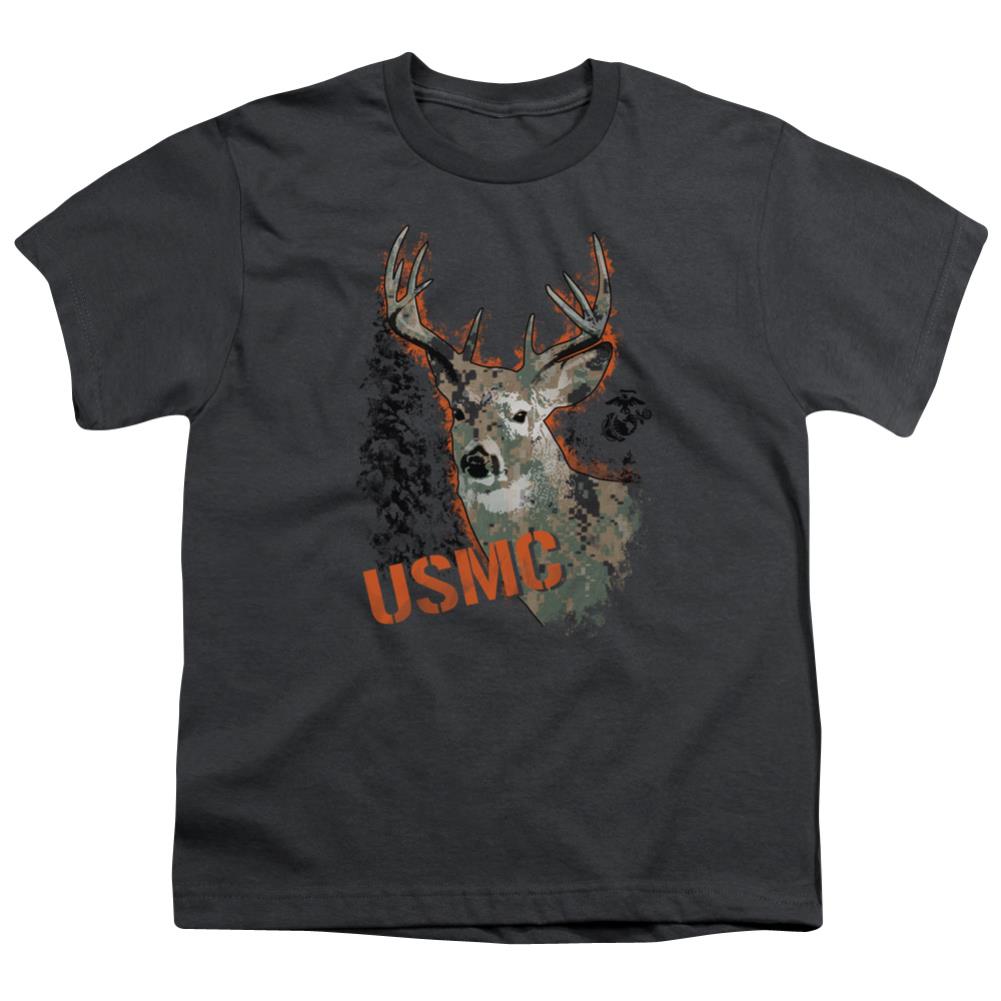 US Marine Corps Marine Deer Youth 18/1 100% Cotton Short-Sleeve T-Shirt