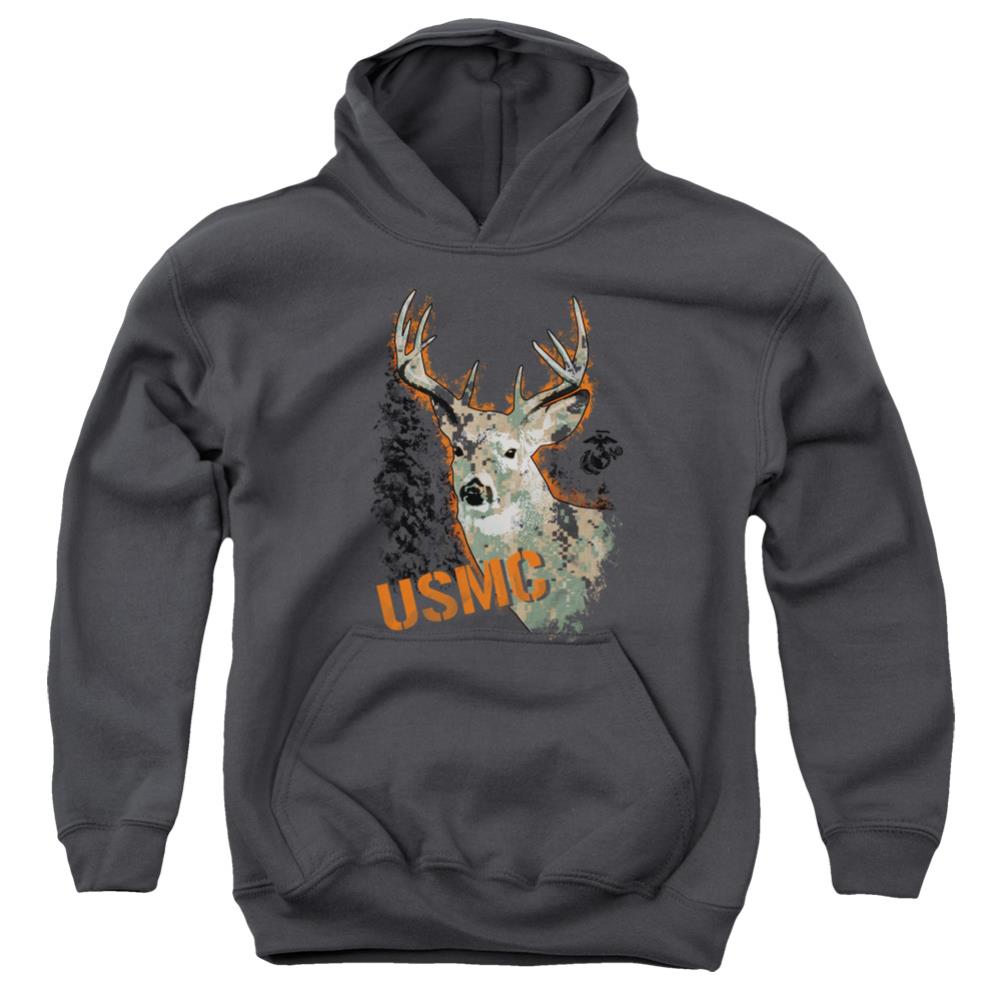 US Marine Corps Marine Deer Youth Cotton Poly Pull-Over Hoodie