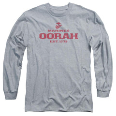 US Marine Corps Oorah Men's 18/1 Cotton Long-Sleeve T-Shirt