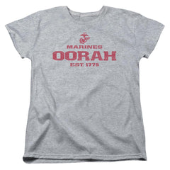 US Marine Corps Oorah Women's 18/1 Cotton Short-Sleeve T-Shirt