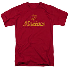US Marine Corps Retro Logo Men's 18/1 Cotton Short-Sleeve T-Shirt