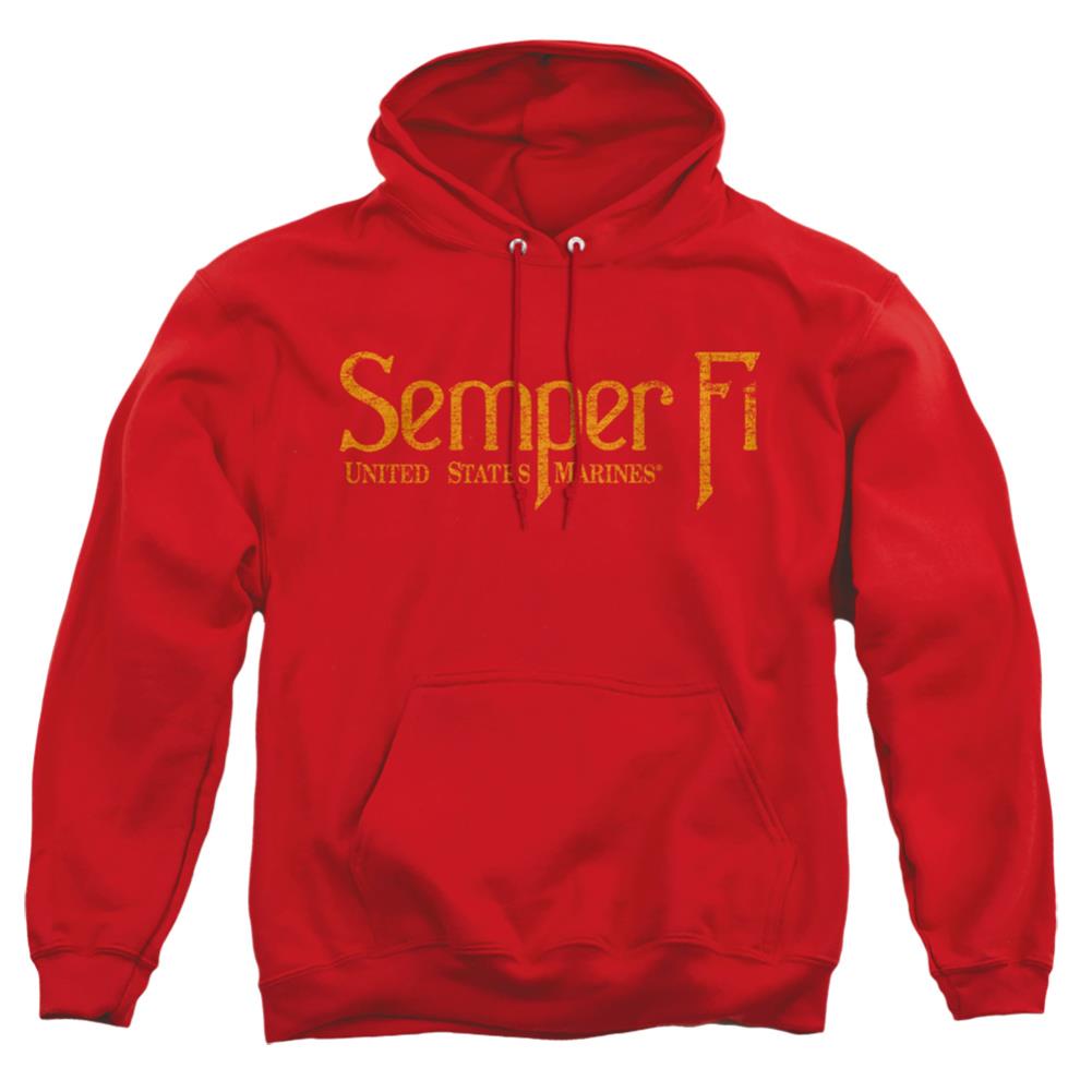 US Marine Corps Semper Fi Men's Pull-Over 75 25 Poly Hoodie