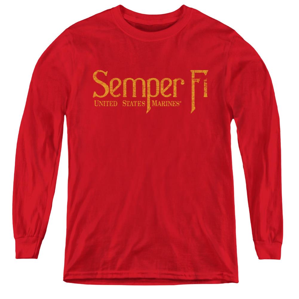 US Marine Corps Semper Fi Youth Long-Sleeve T-Shirt