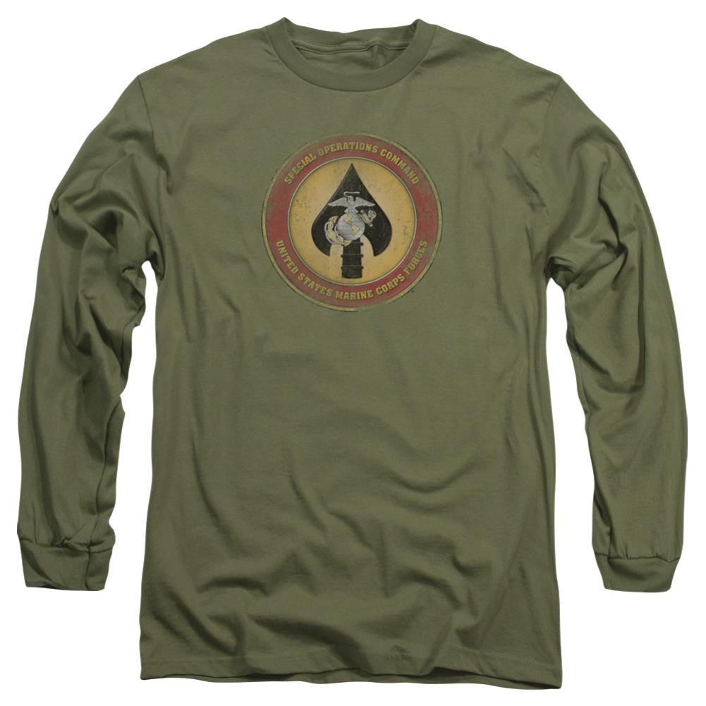 US Marine Corps Special Operations Command Patch Men's 18/1 Cotton Long-Sleeve T-Shirt