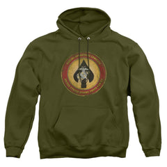 US Marine Corps Special Operations Command Patch Men's Pull-Over 75 25 Poly Hoodie