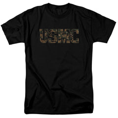 US Marine Corps Usmc Camo Fill Men's 18/1 Cotton Short-Sleeve T-Shirt