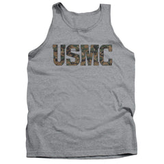 US Marine Corps Usmc Camo Fill Men's 18/1 Cotton Tank Top