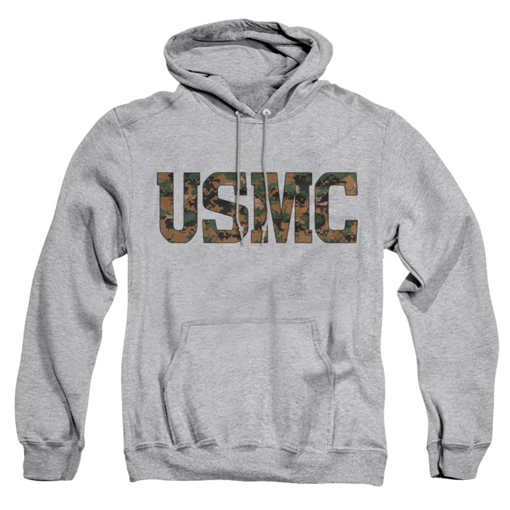 US Marine Corps Usmc Camo Fill Men's Pull-Over 75 25 Poly Hoodie