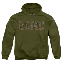 US Marine Corps Usmc Camo Fill Men's Pull-Over 75 25 Poly Hoodie