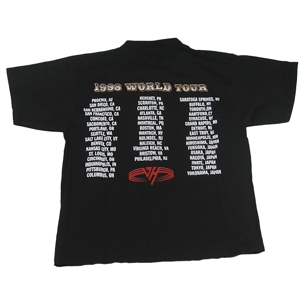 Van Halen 3 Tour Men's Black Circus Band Photo T-Shirt