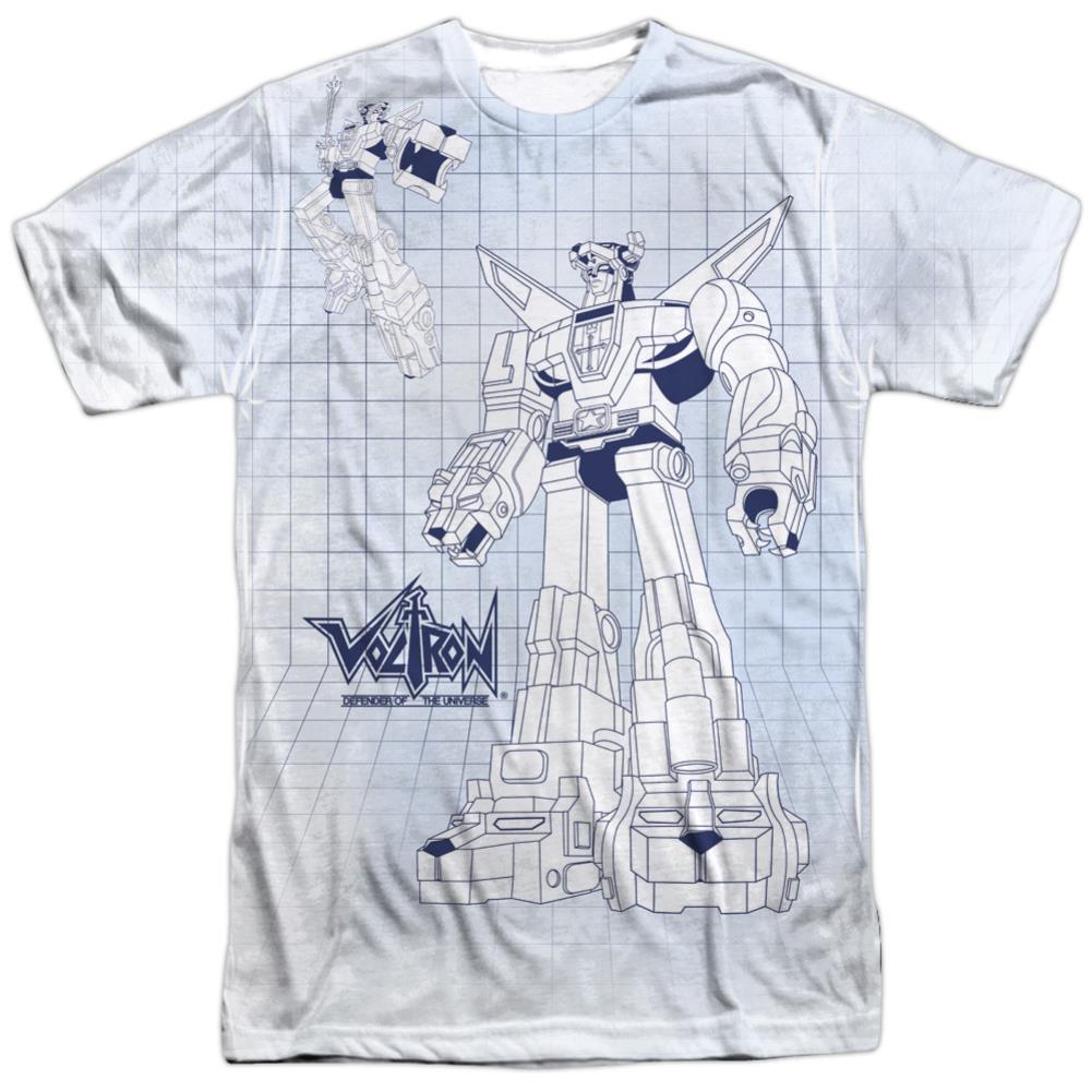 Voltron Blueprint Men's Regular Fit Polyester Short-Sleeve T-Shirt