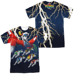 Voltron Boltron (Front/Back Print) Men's Regular Fit Polyester Short-Sleeve T-Shirt