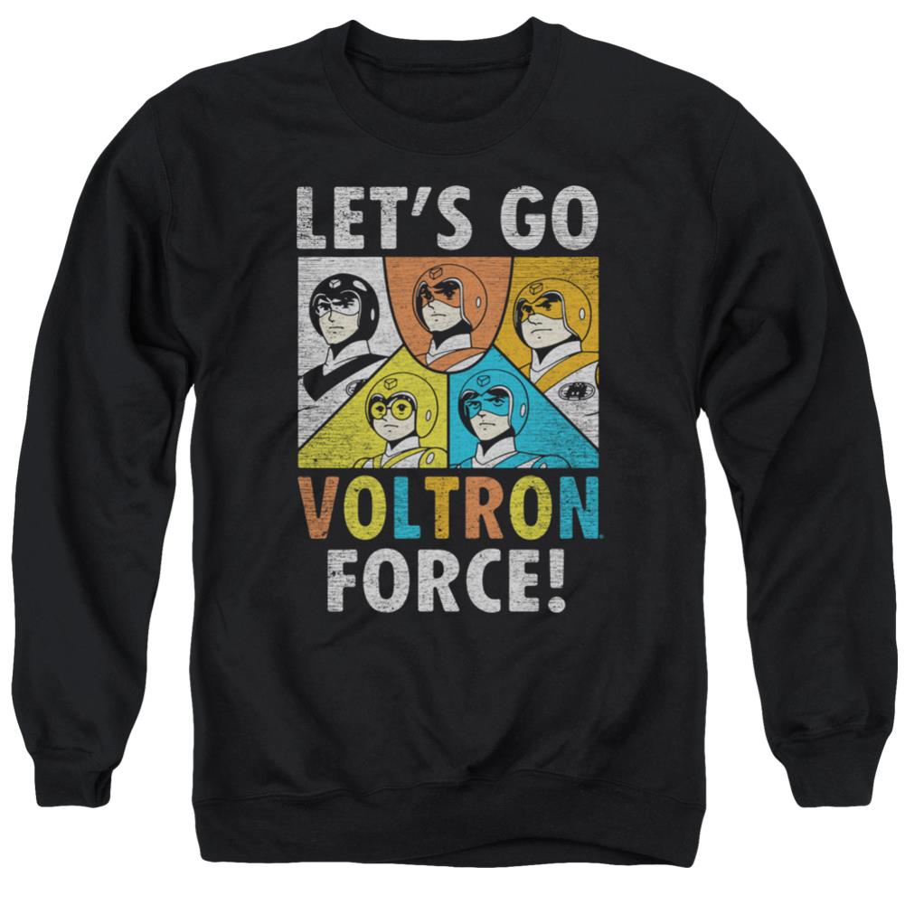 Voltron Force Men's Crewneck 50 50 Poly Long-Sleeve T-Shirt