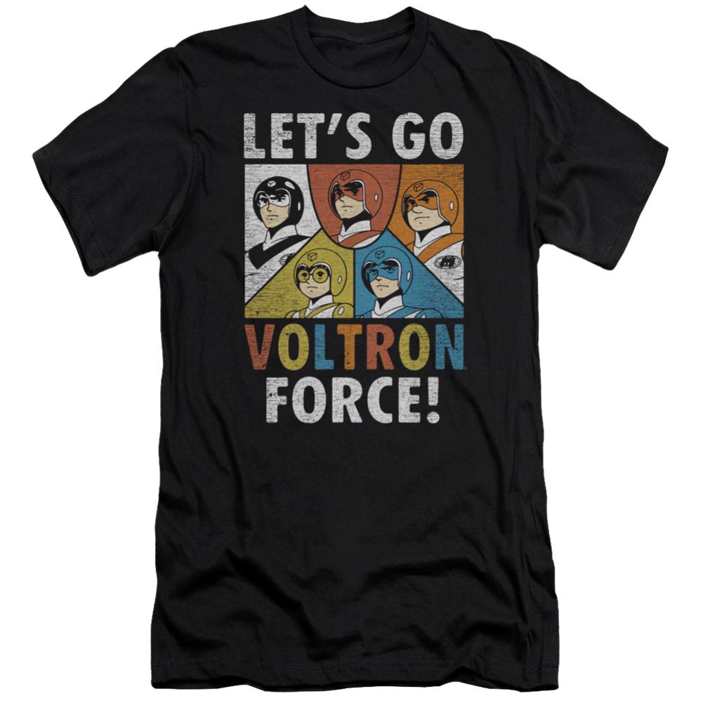 Voltron Force Men's Ultra-Soft 30/1 Cotton Slim Short-Sleeve T-Shirt