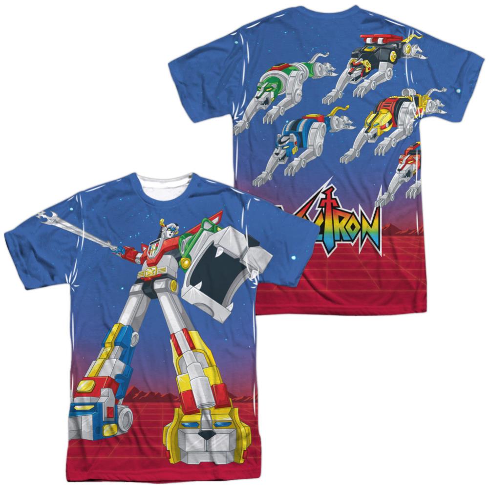 Voltron Form Voltron (Front/Back Print) Men's Regular Fit Polyester Short-Sleeve T-Shirt
