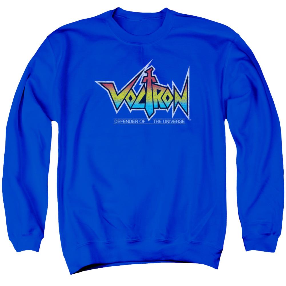 Voltron Logo Men's Crewneck 50 50 Poly Long-Sleeve T-Shirt