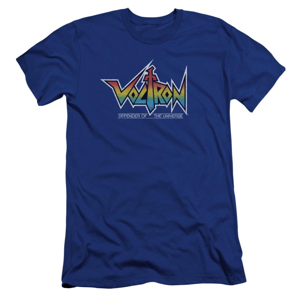 Voltron Logo Men's Ultra-Soft 30/1 Cotton Slim Short-Sleeve T-Shirt