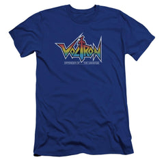Voltron Logo Men's Ultra-Soft 30/1 Cotton Slim Short-Sleeve T-Shirt