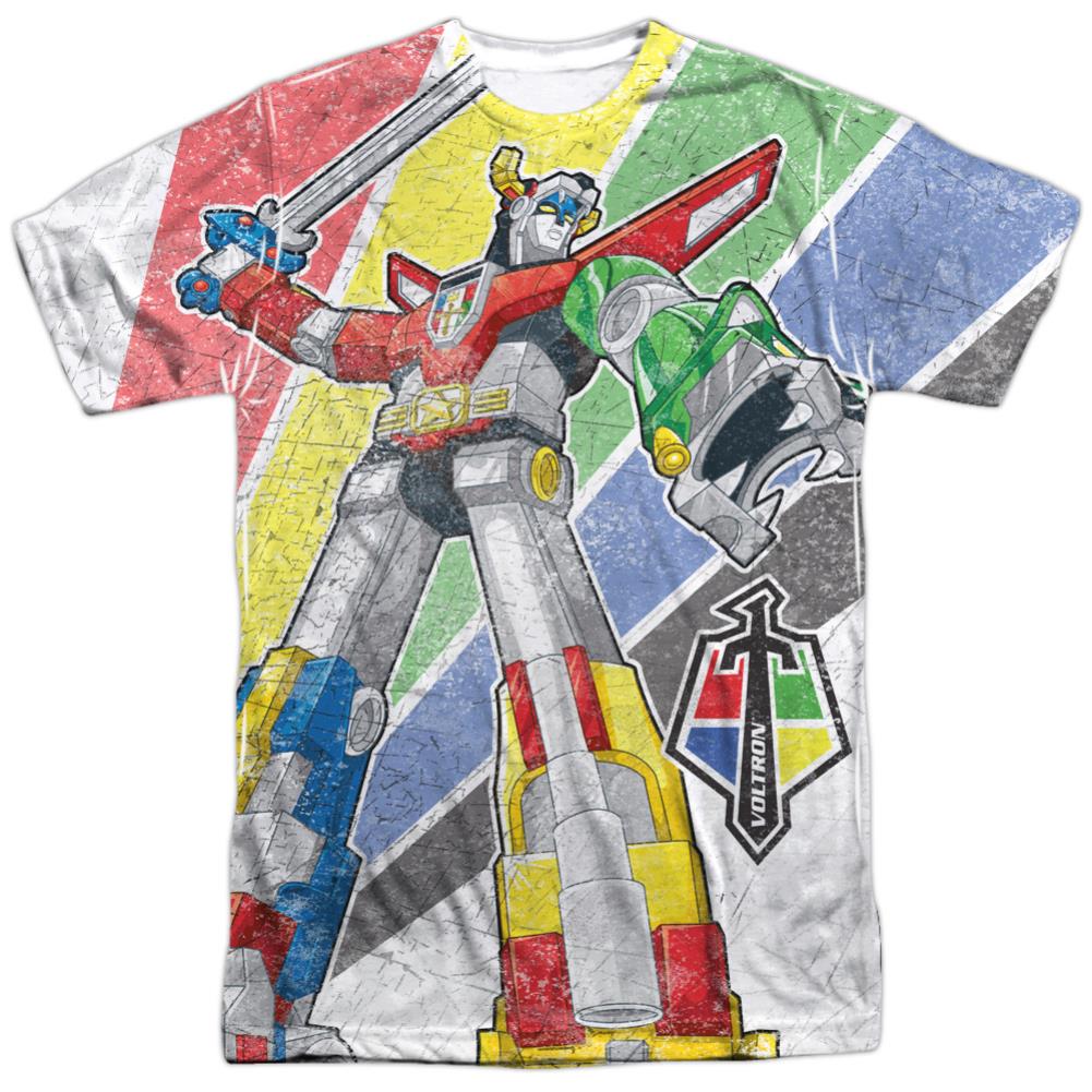 Voltron Mighty Robot Men's Regular Fit Polyester Short-Sleeve T-Shirt