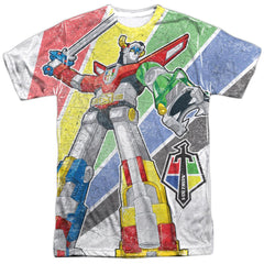 Voltron Mighty Robot Men's Regular Fit Polyester Short-Sleeve T-Shirt
