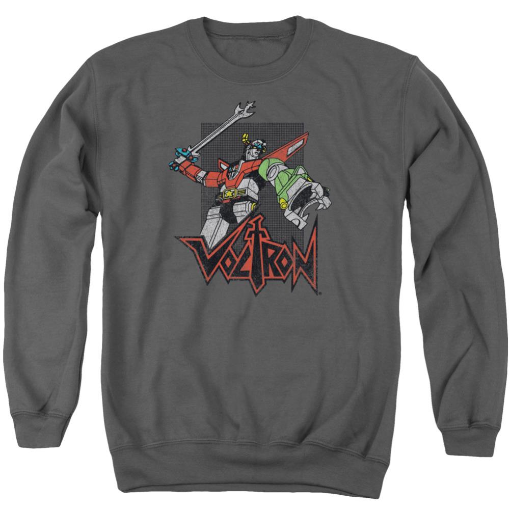 Voltron Roar Men's Crewneck 50 50 Poly Long-Sleeve T-Shirt