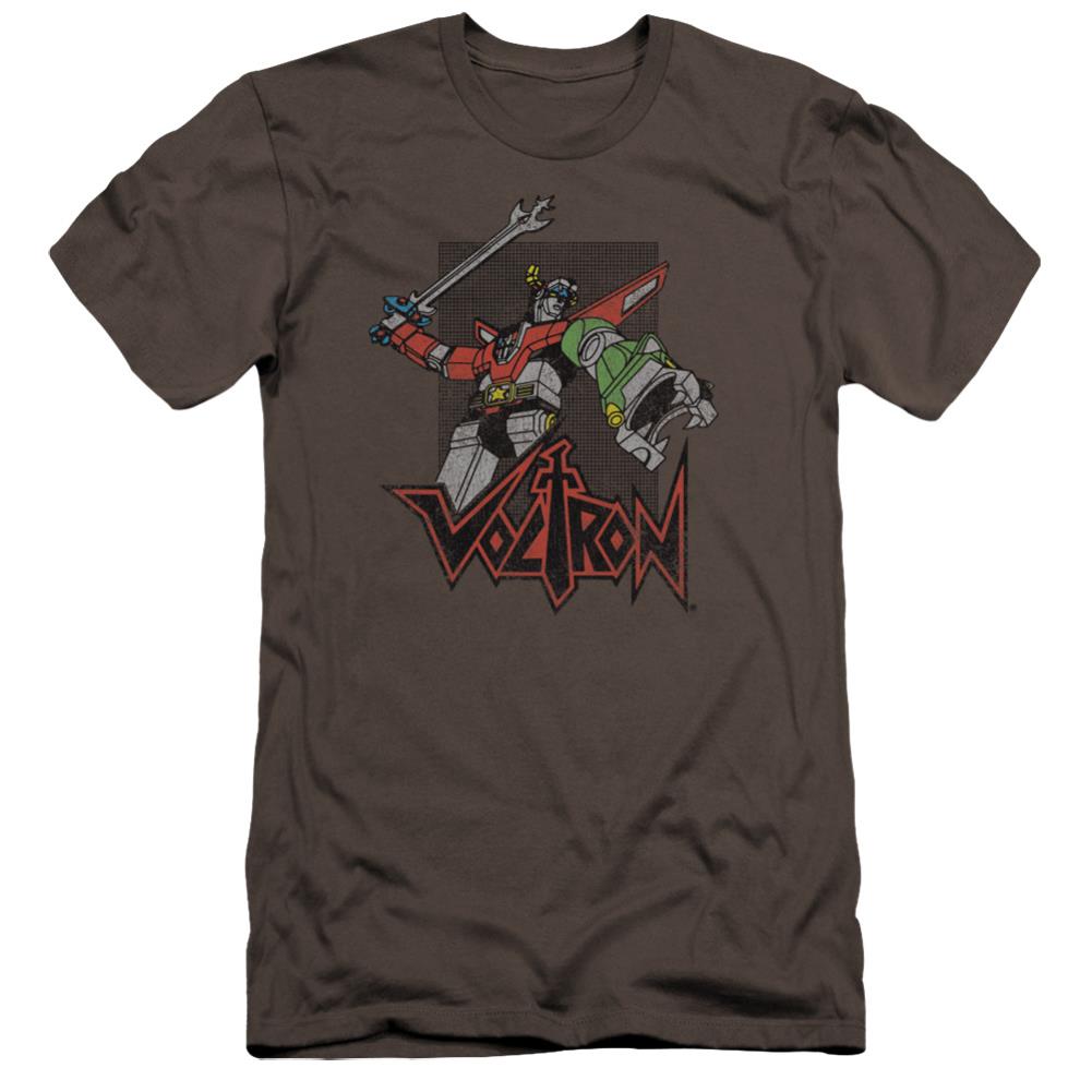 Voltron Roar Men's Ultra-Soft 30/1 Cotton Slim Short-Sleeve T-Shirt