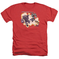 Voltron Robeast Men's 30/1 Heather 60 40 Poly Short-Sleeve T-Shirt