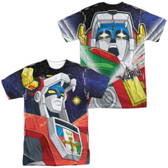 Voltron Space (Front/Back Print) Men's Regular Fit Polyester Short-Sleeve T-Shirt
