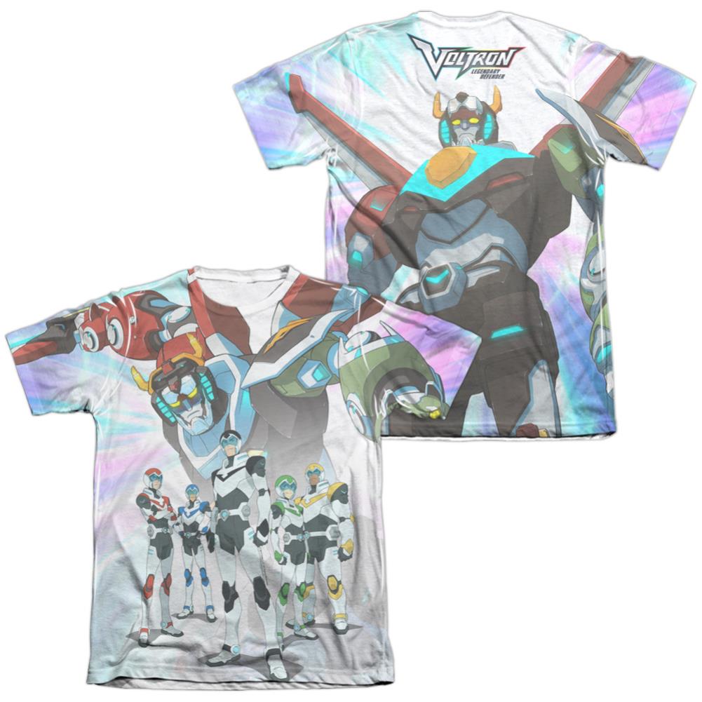 Voltron Team (Front/Back Print) Men's Regular Fit Poly Cotton Short-Sleeve T-Shirt