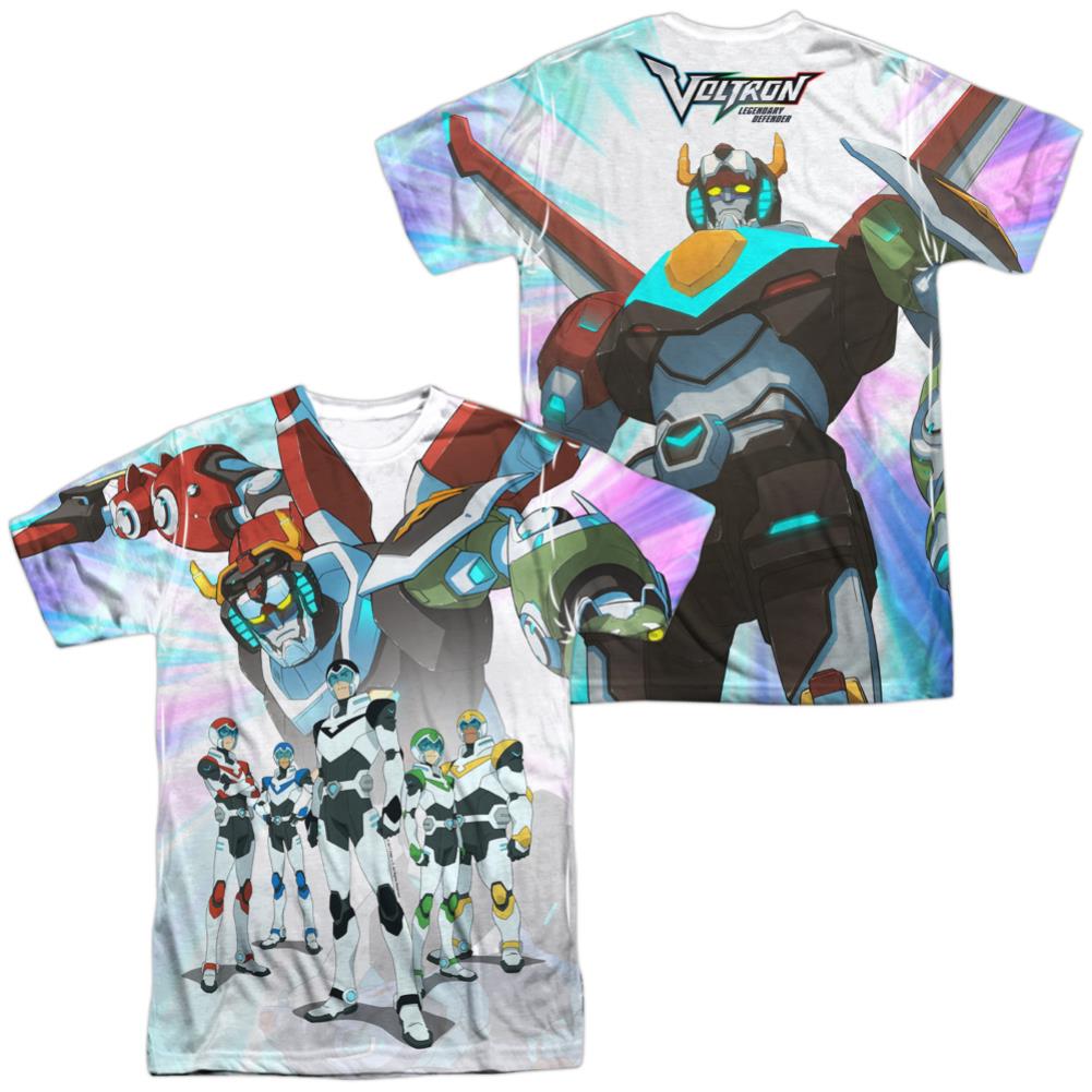 Voltron Team (Front/Back Print) Men's Regular Fit Polyester Short-Sleeve T-Shirt