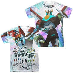 Voltron Team (Front/Back Print) Men's Regular Fit Polyester Short-Sleeve T-Shirt