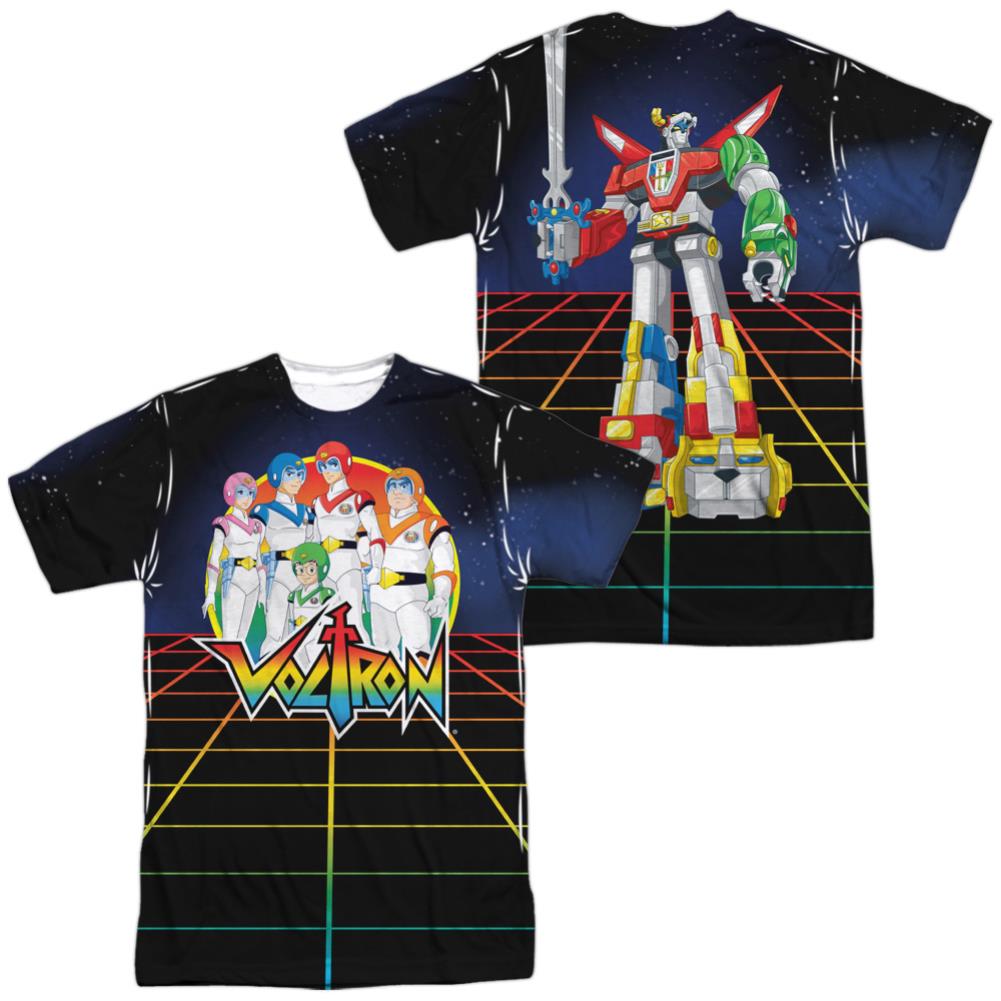 Voltron Team Voltron (Front/Back Print) Men's Regular Fit Polyester Short-Sleeve T-Shirt