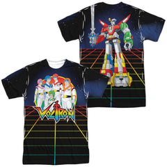 Voltron Team Voltron (Front/Back Print) Men's Regular Fit Polyester Short-Sleeve T-Shirt