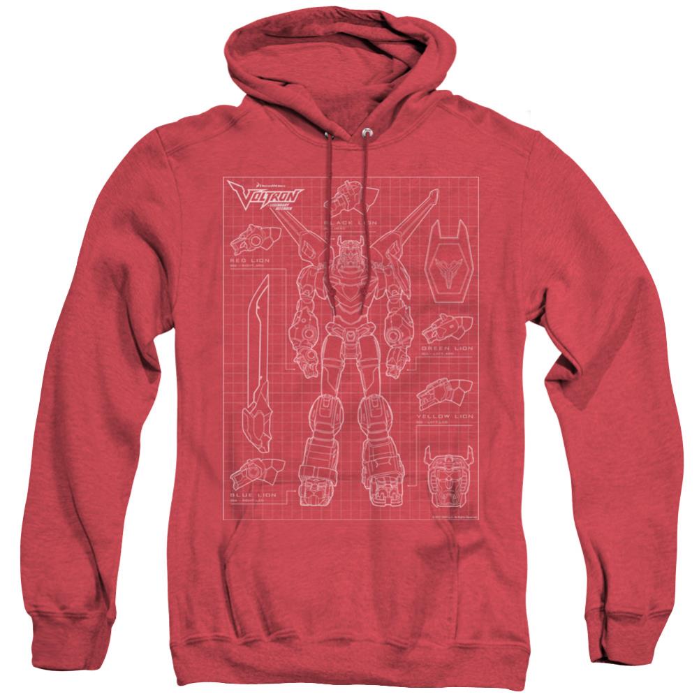 Voltron Voltron Schematic Men's Pull-Over Hoodie