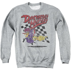Wacky Races Dastardly & Muttley 1 Men's Crewneck 50 50 Poly Long-Sleeve T-Shirt
