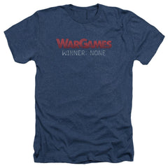 WarGames No Winners Men's 30/1 Heather 60 40 Poly Short-Sleeve T-Shirt