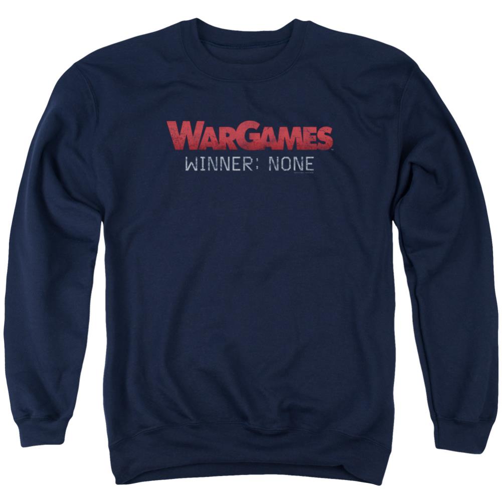 WarGames No Winners Men's Crewneck 50 50 Poly Long-Sleeve T-Shirt
