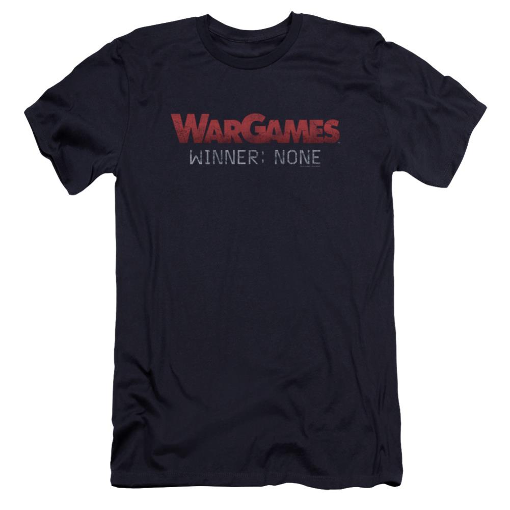 WarGames No Winners Men's Ultra-Soft 30/1 Cotton Slim Short-Sleeve T-Shirt