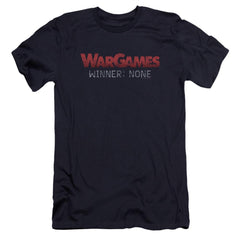 WarGames No Winners Men's Ultra-Soft 30/1 Cotton Slim Short-Sleeve T-Shirt