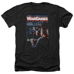 WarGames Poster Men's 30/1 Heather 60 40 Poly Short-Sleeve T-Shirt