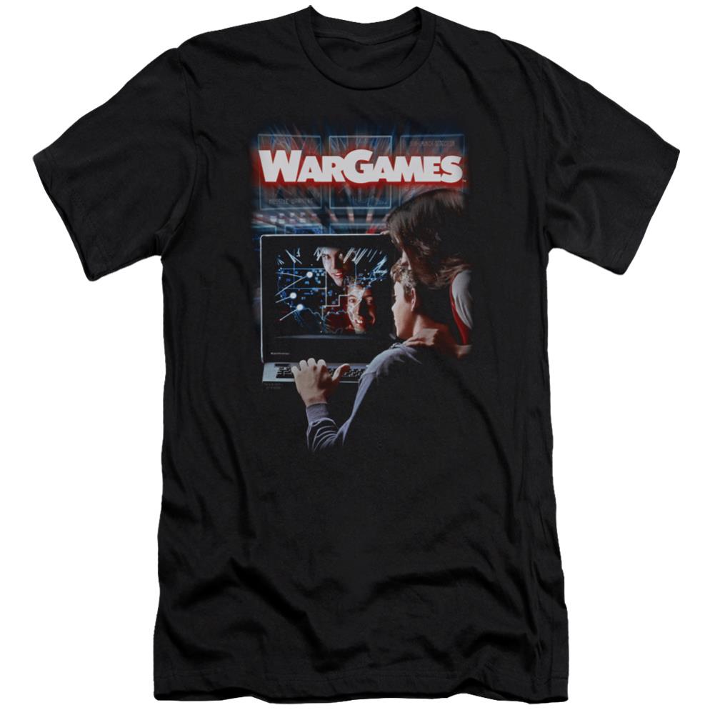 WarGames Poster Men's Ultra-Soft 30/1 Cotton Slim Short-Sleeve T-Shirt