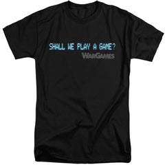 WarGames Shall We Men's 18/1 Tall Cotton Short-Sleeve T-Shirt